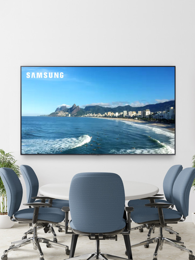 삼성 65인치 TV LED 4K UHD 사이니지 1등급 LH65BEAHLGFXKR 스탠드